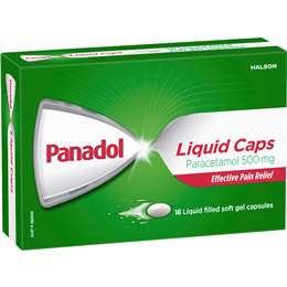 Panadol Liquid Capsules With Paracetamol 500mg