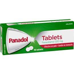 Panadol Tablet With Paracetamol For Fast Pain Relief 500mg 16 pack