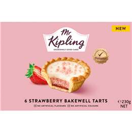 Mr Kipling 6 Strawberry Bakewell Tarts 230g