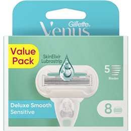 Gillette Venus Deluxe Smooth Sensitive Blades 8 pack
