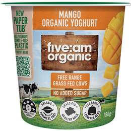Five:Am Organic Yoghurt Mango 150g