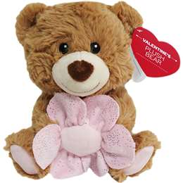 Valentine's Day Mini Plush Bear Cream each