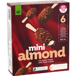 Woolworths Mini Almond Vanilla Ice Cream