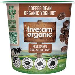 Five:Am Organic Yoghurt Coffee Bean 150g