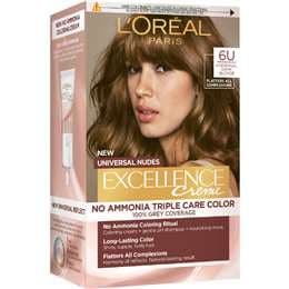 L'Oreal Paris Excellence Creme Nudes 6U Universal Dark Blonde each