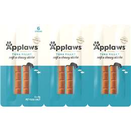 Applaws Soft & Chewy Sticks Tuna Fillet Cat Treats 4g x 6 pack