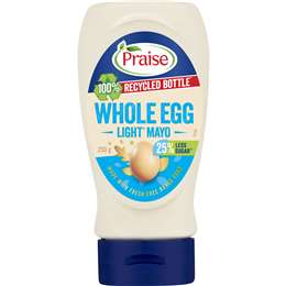Praise Whole Egg Light Mayo 250g