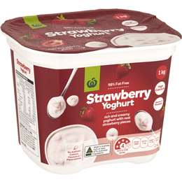 Woolworths Strawberry Yoghurt