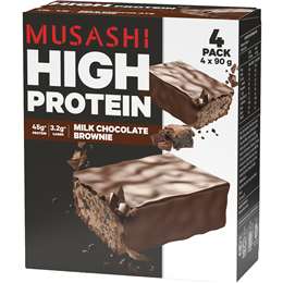 Musashi High Protein Bars Milk Chocolate Brownie