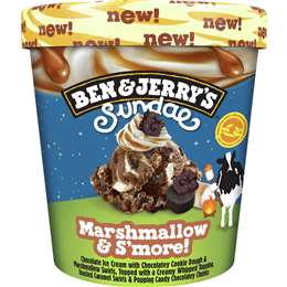 Ben & Jerry's Ice Cream Tub Marshmallow & S'More 427mL