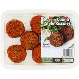 Fitzco Aussie Country Style Rissoles 8 Pack