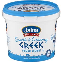 Jalna Sweet & Creamy Greek Yoghurt 2kg | Woolworths