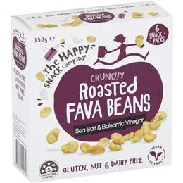 The Happy Snack Company Roasted Fava Beans Sea Salt & Balsamic Vinegar