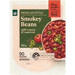 Woolworths Mexican Style Smokey Beans 250g