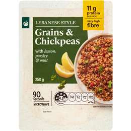 Woolworths Lebanese Style Grains & Chickpeas 250g