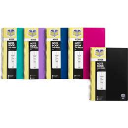 Spirax Notebook A4 Assorted Colours 240pg Each