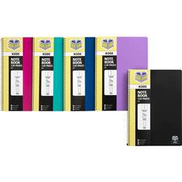 Spirax Notebook A4 Assorted Colours 120pg Each