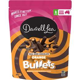 Darrell Lea Dark Chocolate Orange Bullets 200g