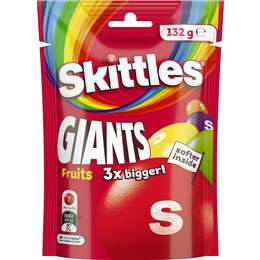 Skittles Giants Fruits Lollies 132g