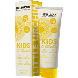 Little Urchin Kids Natural Clear Zinc Sunscreen SPF 50 100g