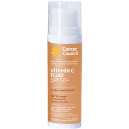 Cancer Council Vitamin C Fluid SPF50+ Matte Finish 50mL