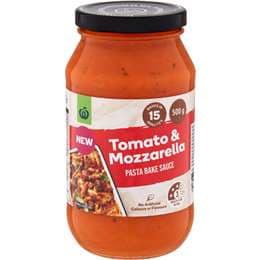 Woolworths Creamy Tomato & Mozzarella Pasta Bake Sauce