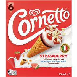 Cornetto Strawberry 6 pack