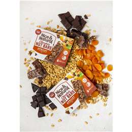 Nice & Natural Chocolate Nut Bar Apricot 180g X6 Pack | Woolworths