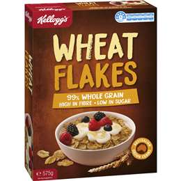 Kellogg's Wheat Flakes Breakfast Cereal 575g