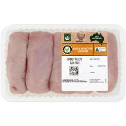 Woolworths RSPCA Approved Chicken Breast Fillet 1.3kg - 1.7kg