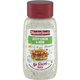 MasterFoods Zesty Lemon & Herb Sauce 250mL