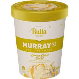 Bulla Murray Street Ice Cream Lemon Curd Swirl Tub 1L