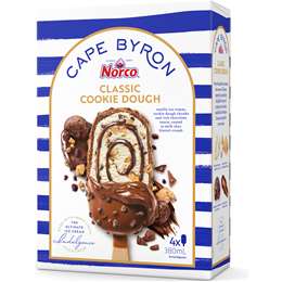 Norco Cape Byron Ice Cream Sticks Classic Cookie Dough 4 pack