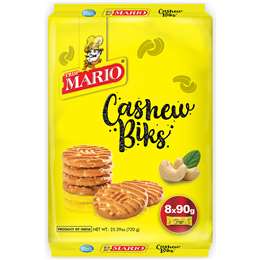 Mario Cashew Biks Biscuits 90g x 8 pack