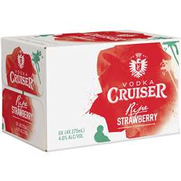 Vodka Cruiser Ripe Strawberry Bottles