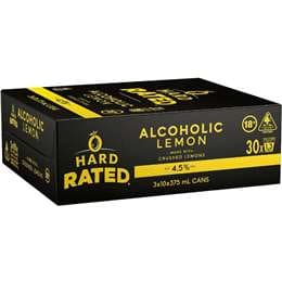 Hard Rated Alcoholic Lemon Cans