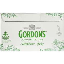 Gordon's Gin With Elderflower Spritz 4% Bottles Carton