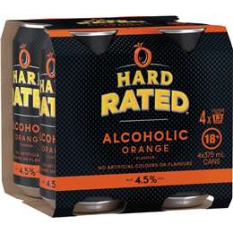 Hard Rated Orange Vodka Cans