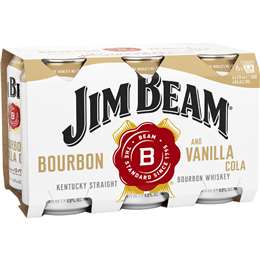 Jim Beam Vanilla & Cola Cans