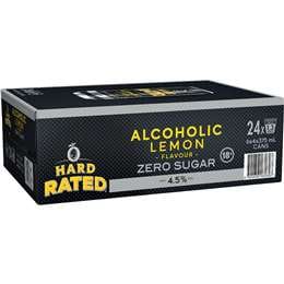 Hard Rated Vodka Lemon, Zero Sugar Can