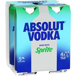 Absolut & Sprite Original Cans