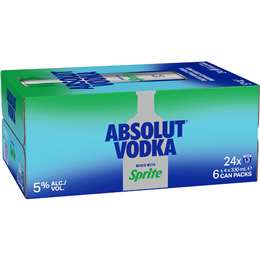 Absolut & Sprite Original Cans