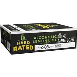 Hard Rated Lemon Lime 6pct Cans