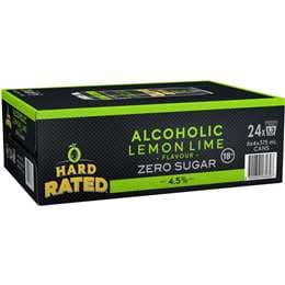 Hard Rated Zero Sugar Alcoholic Lemon Lime