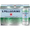 San Pellegrino Sparkling Natural Mineral Water Slim Cans 330Ml X 8 Pack
