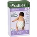 Tooshies Organic Bamboo Nappies Size 4 Toddler (10-15Kg) 36 Pack