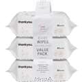 Thankyou. Thick & Soft Baby Wipes 80 X 3 Pack