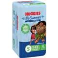 Huggies Little Swimmers Disposable Swim Nappies Small (7-12Kg) 12 Pack