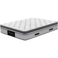 Real Roland Premium Memory Foam Euro Pillow Top Pocket Spring Mattress ...