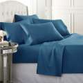 Ramesses 1500TC Elite Egyptian Cotton Sateen Fitted Sheet Combo Set Charcoal Double main image 1